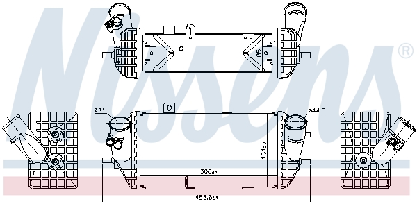 Intercooler - 96144 NISSENS