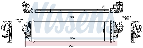 Intercooler - 961504 NISSENS
