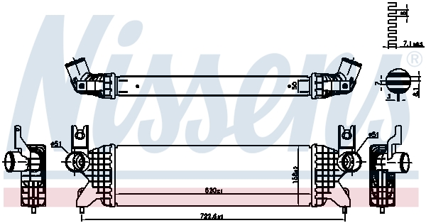 Intercooler - 961507 NISSENS