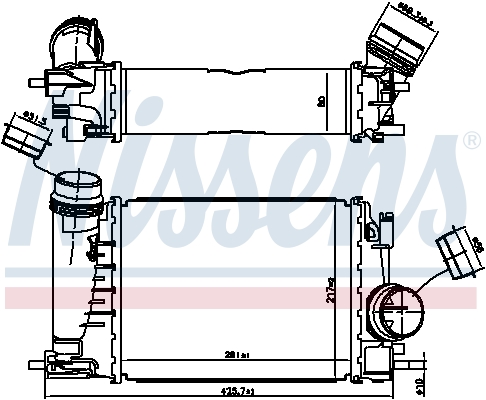 Intercooler - 961521 NISSENS