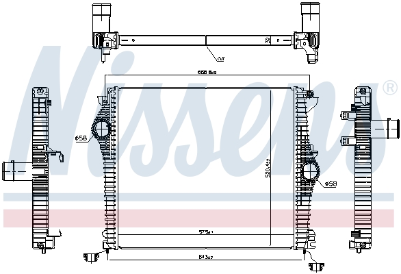 Intercooler - 961532 NISSENS