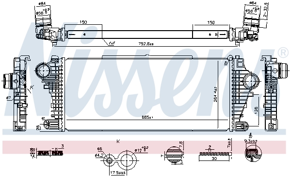 Intercooler - 961534 NISSENS