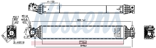 Intercooler - 961542 NISSENS