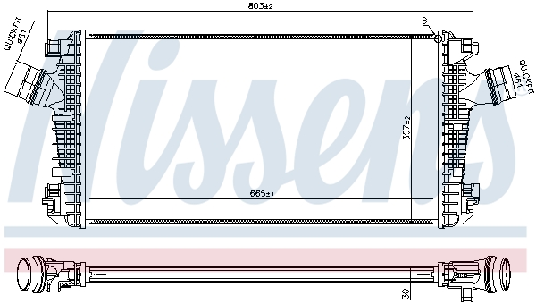 Intercooler - 961543 NISSENS