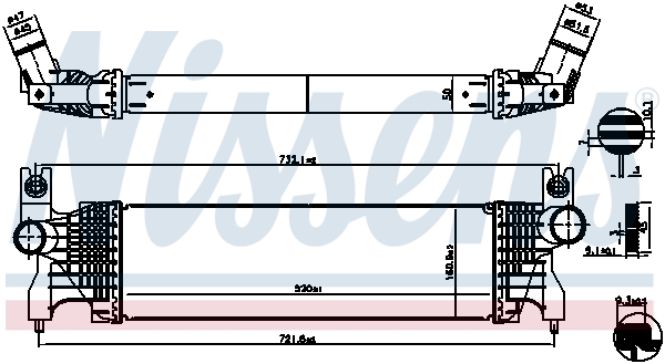 Intercooler - 961556 NISSENS