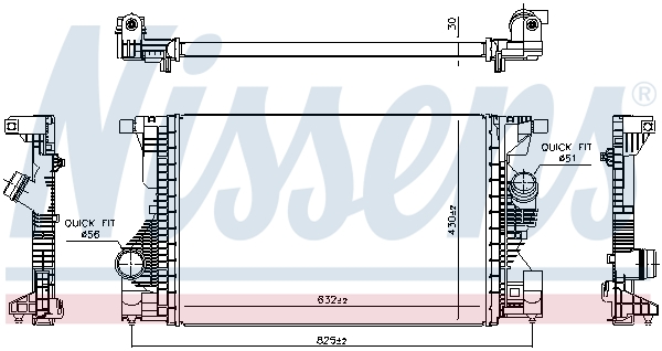 Intercooler - 961559 NISSENS