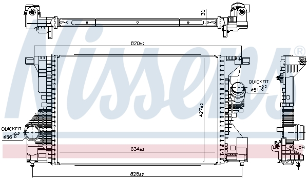 Intercooler - 961560 NISSENS