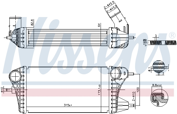 Intercooler - 961561 NISSENS