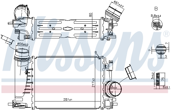 Intercooler - 961584 NISSENS
