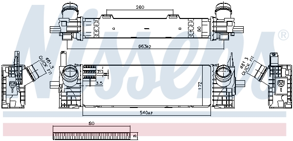 Intercooler - 961591 NISSENS