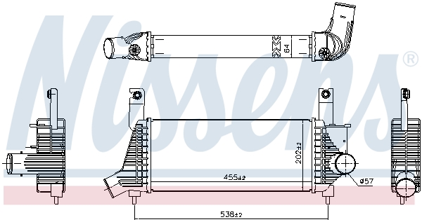 Intercooler - 961593 NISSENS