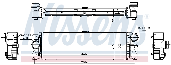 Intercooler - 961597 NISSENS