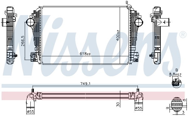 Intercooler - 961601 NISSENS