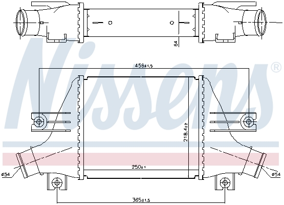 Intercooler - 96163 NISSENS