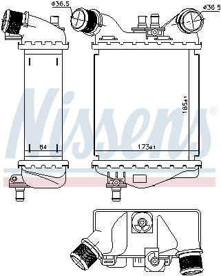 Intercooler - 96167 NISSENS