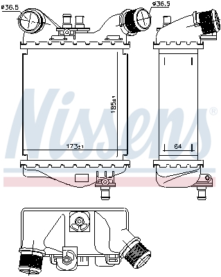 Intercooler - 96168 NISSENS