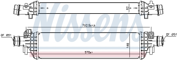 Intercooler - 96173 NISSENS
