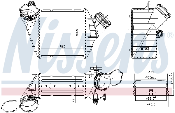 Intercooler - 96176 NISSENS
