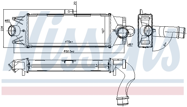 Intercooler - 96202 NISSENS