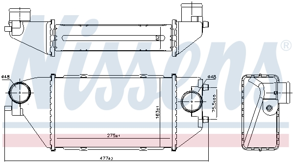 Intercooler - 96231 NISSENS
