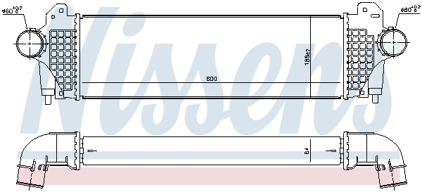 Intercooler - 96245 NISSENS