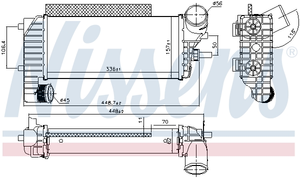 Intercooler - 96251 NISSENS