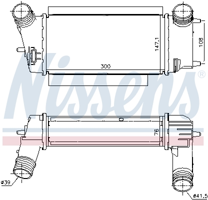 Intercooler - 96252 NISSENS