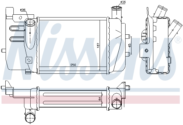Intercooler - 96262 NISSENS
