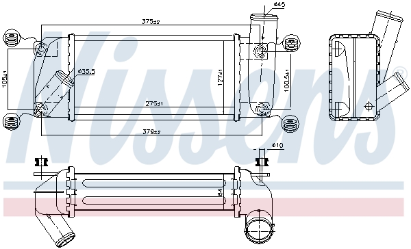 Intercooler - 96263 NISSENS