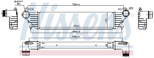 Intercooler - 96272 NISSENS
