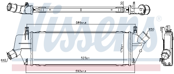 Intercooler - 96307 NISSENS