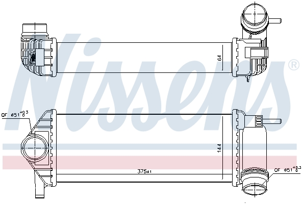 Intercooler - 96308 NISSENS