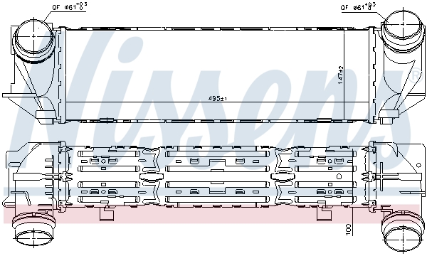 Intercooler - 96321 NISSENS