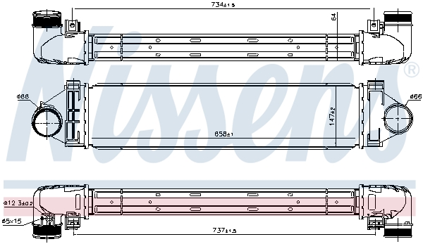 Intercooler - 96349 NISSENS