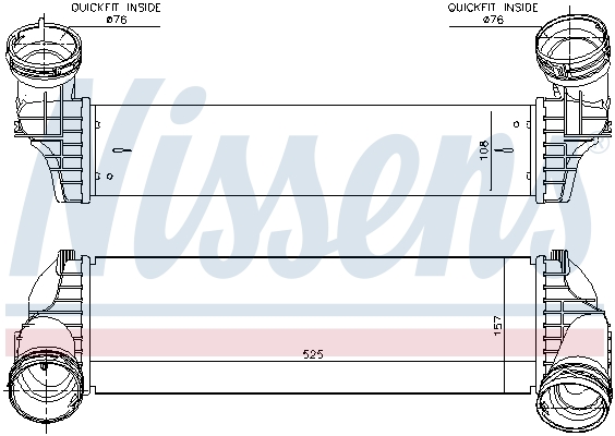 Intercooler - 96364 NISSENS