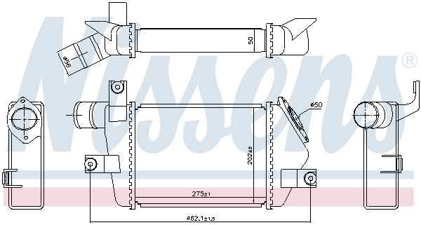 Intercooler - 96373 NISSENS