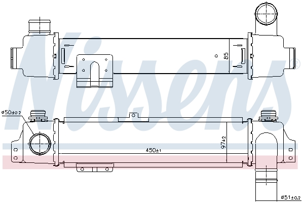 Intercooler - 96384 NISSENS