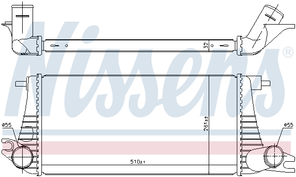 Intercooler - 96393 NISSENS