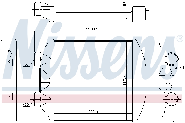 Intercooler - 96405 NISSENS