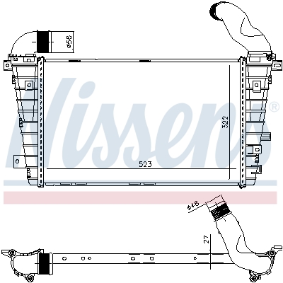 Intercooler - 96461 NISSENS