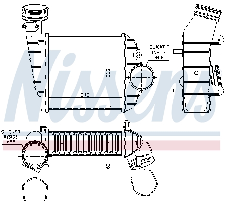 Intercooler - 96469 NISSENS