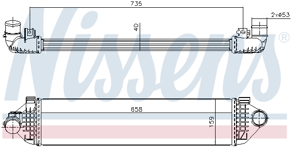 Intercooler - 96473 NISSENS