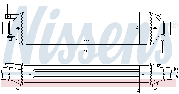 Intercooler - 96477 NISSENS
