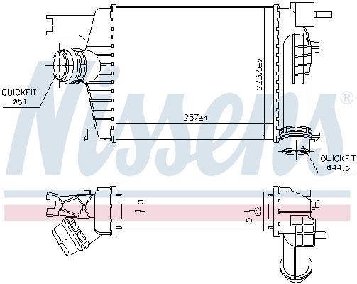 Intercooler - 96479 NISSENS