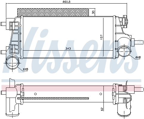 Intercooler - 96490 NISSENS