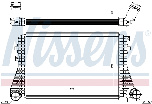 Intercooler - 96493 NISSENS