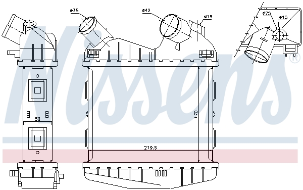 Intercooler - 96499 NISSENS