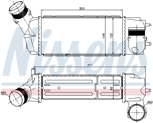 Intercooler - 96515 NISSENS
