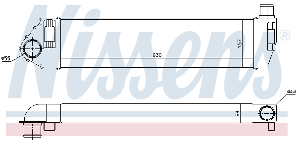 Intercooler - 96522 NISSENS