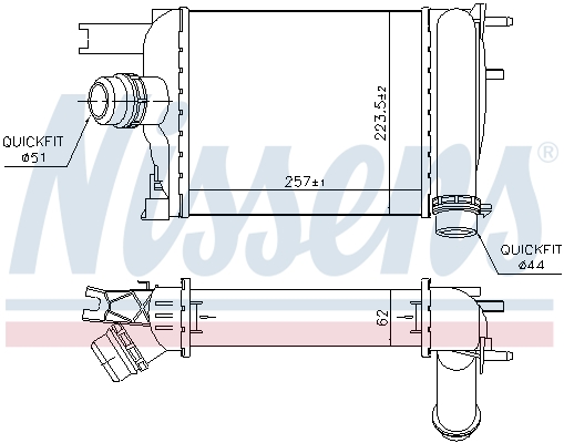 Intercooler - 96529 NISSENS